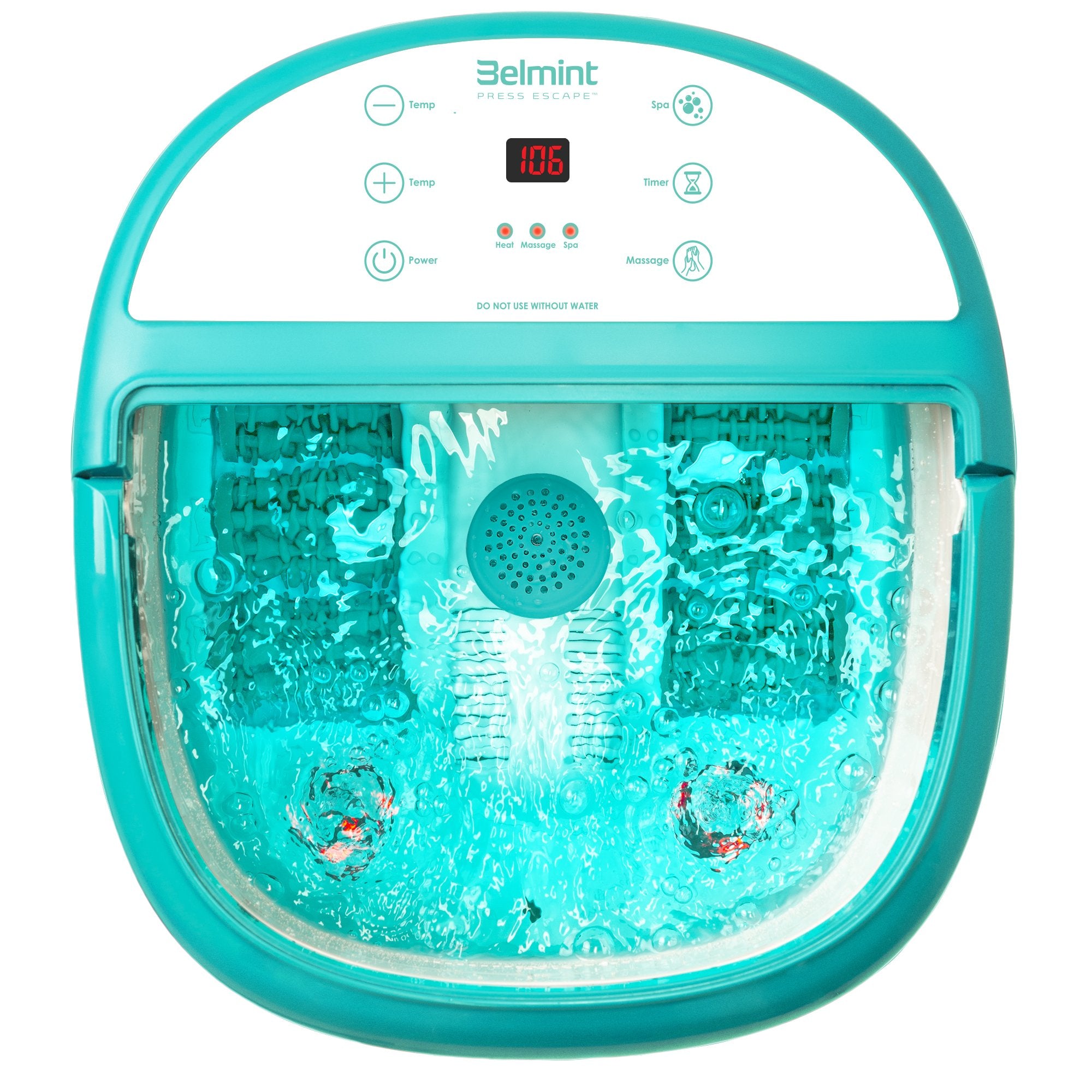 Belmint Foot Spa Bath Massager with Heat, Foot Soaking Tub Features, Bubbles and LCD Screen