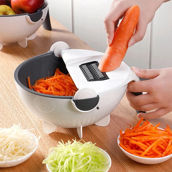 9 in 1 Multi functional Rotating Vegetable Cutter