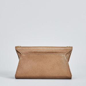 Hammitt Roger Pine Cone Brushed Gold Small Clutch