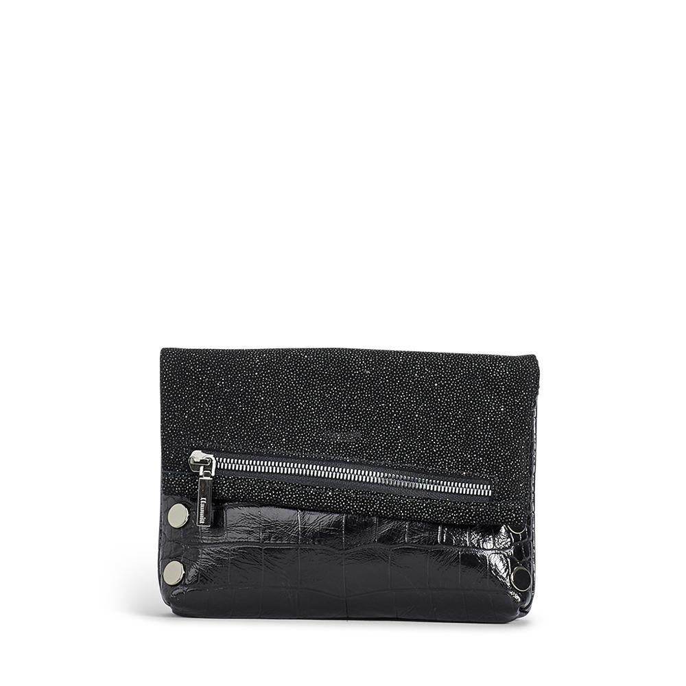 Hammitt VIP Half Pipe Gunmetal Small Clutch