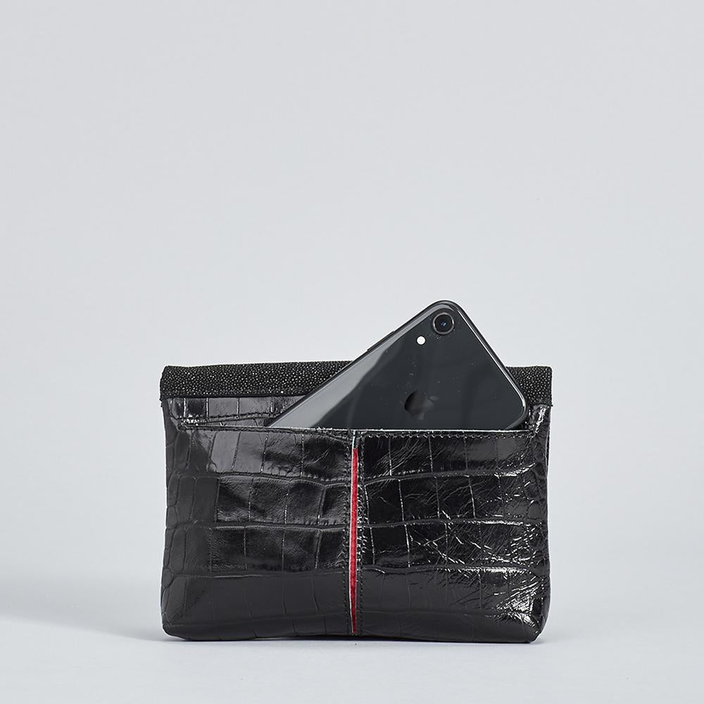 Hammitt VIP Half Pipe Gunmetal Small Clutch