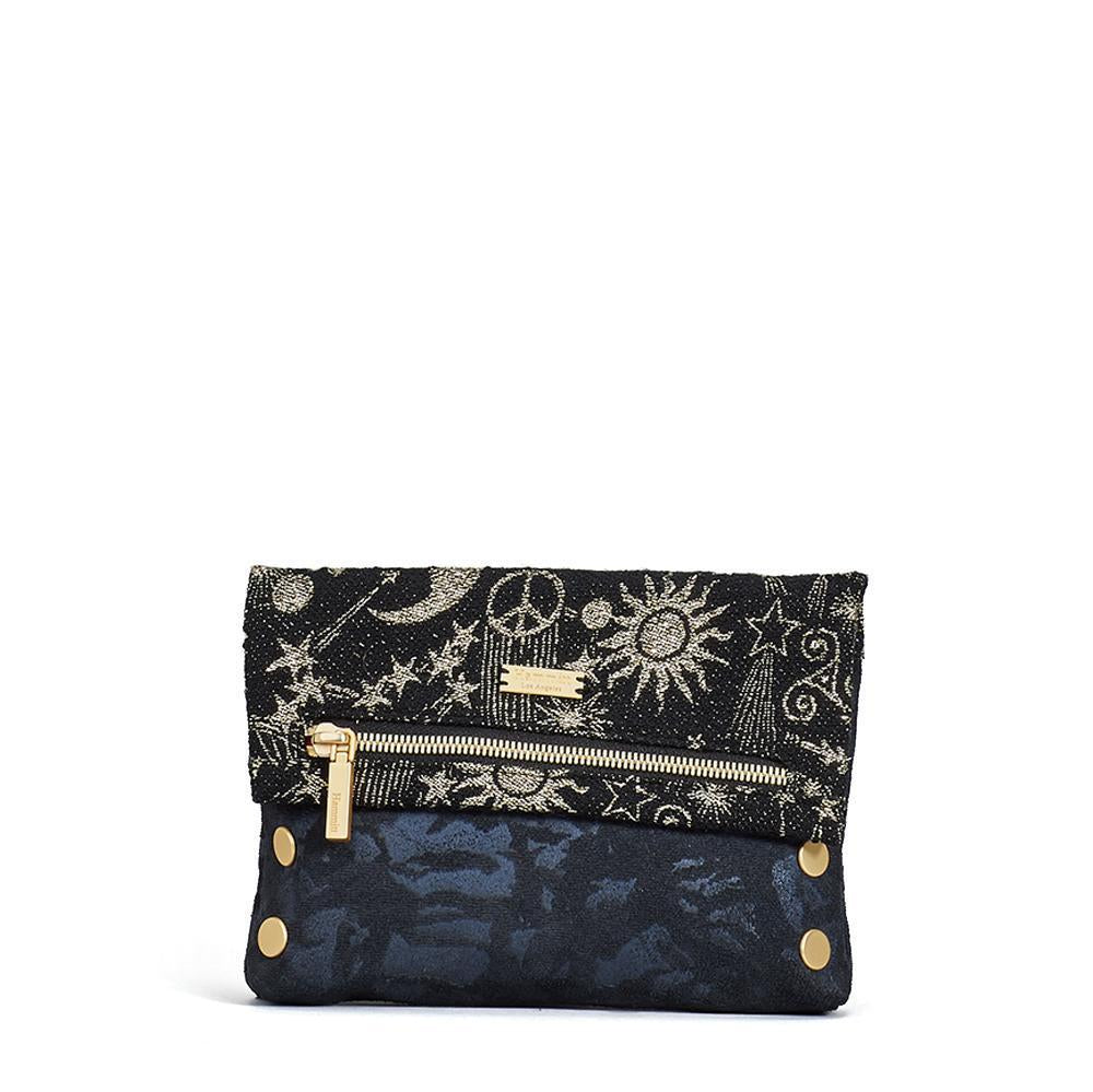 Hammitt VIP Stargaze Brushed Gold Small Clutch