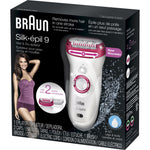 Braun Silk-epil 9 9-521 Wet & Dry Cordless Epilator with 2 Extras